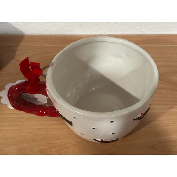 Sunday Morning Ceramics Dachshund Christmas Mug NWT - Picture 2 of 4